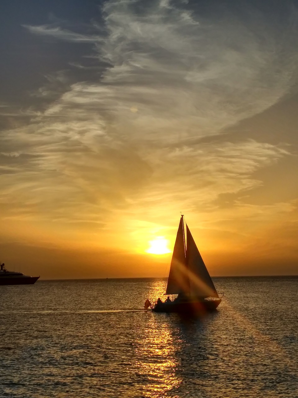 Voorstuwing ouder schip